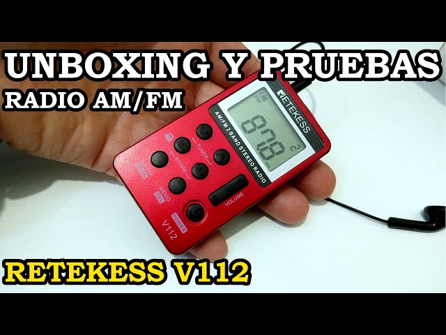 Vídeo relacionado con Radio portatil pequeña, Am/FM/SW Transistores Radio a Pilas, Mini Radio de Bolsillo con excelente recepción y Toma de Auriculares, Radio Sencilla para Exteriores, Interiores y Emergencias