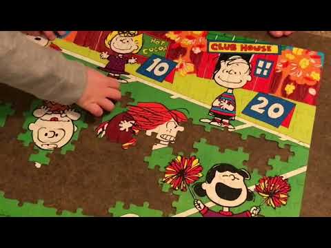 Twins Solving Peanuts Puzzle