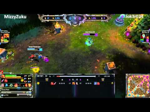 Sunday Battle Arena Highlight Match, "MizzyZuku" vs "Best Shaco NJ" Game 1