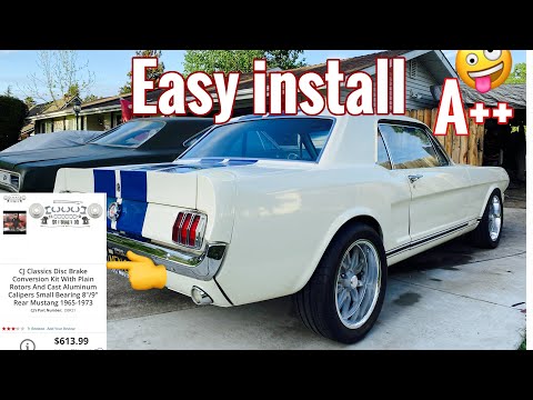 1965 FORD MUSTANG REAR DISC BRAKE CONVERSION (CJ Pony kit, install and review)