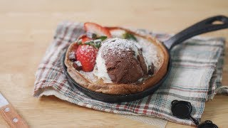 초콜릿 더치 베이비 팬케이크 만들기 Easy Chocolate Dutch Baby Pancake Recipe | 한세 HANSE