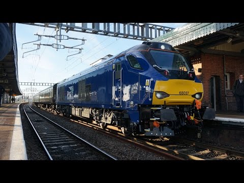 Brand New Class 68027 working 1Z39 DIDCOT PARKWAY - APPLEBY at Didcot Parkway 20.5.2017