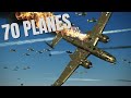Heavy Flak AA VS Huge Formations V128 IL 2 Sturmovik Flight Sim Crashes