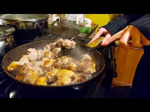 ვწვავ მწვადს ტაფაზე