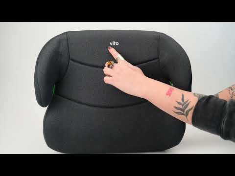 Video de Booster elevador para auto con Isofix Movible Vito Gris