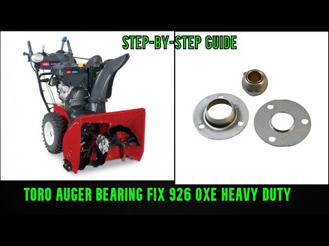 How to Toro power max auger bearing replacement