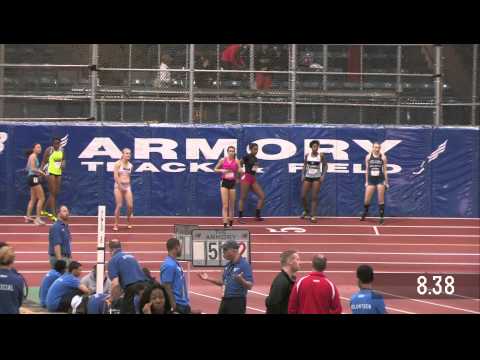 Girls 60m Hurdles EE Prelim Heat 6 - New Balance Nationals Indoor 2013