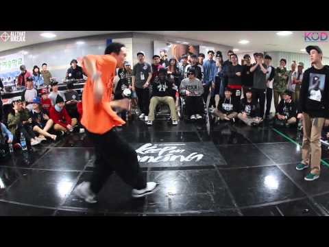 DROP v 장동필 / Hiphop Top16 / KOD 2014 Korea 1 on 1 Chungju / Allthatbreak.com