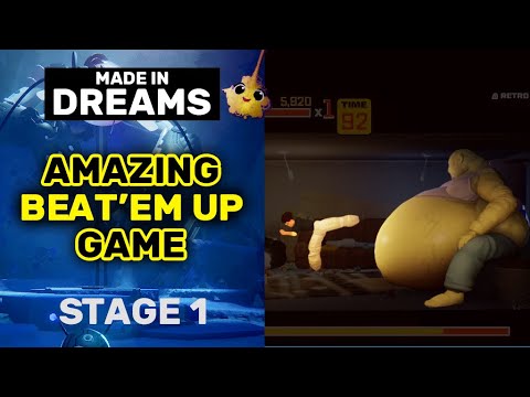 Stunning Beat'em Up Game ― Made in Dreams PS4 [MUST WATCH]