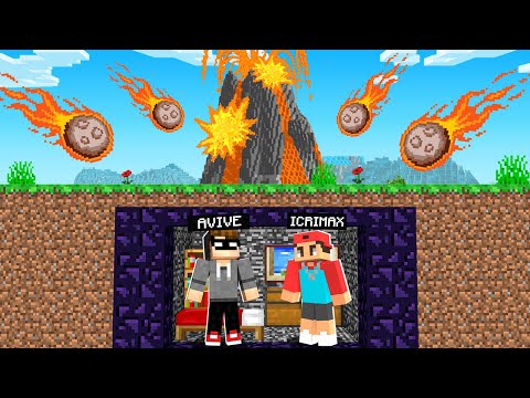 METEOR REGEN vs OBSIDIAN BUNKER in Minecraft!