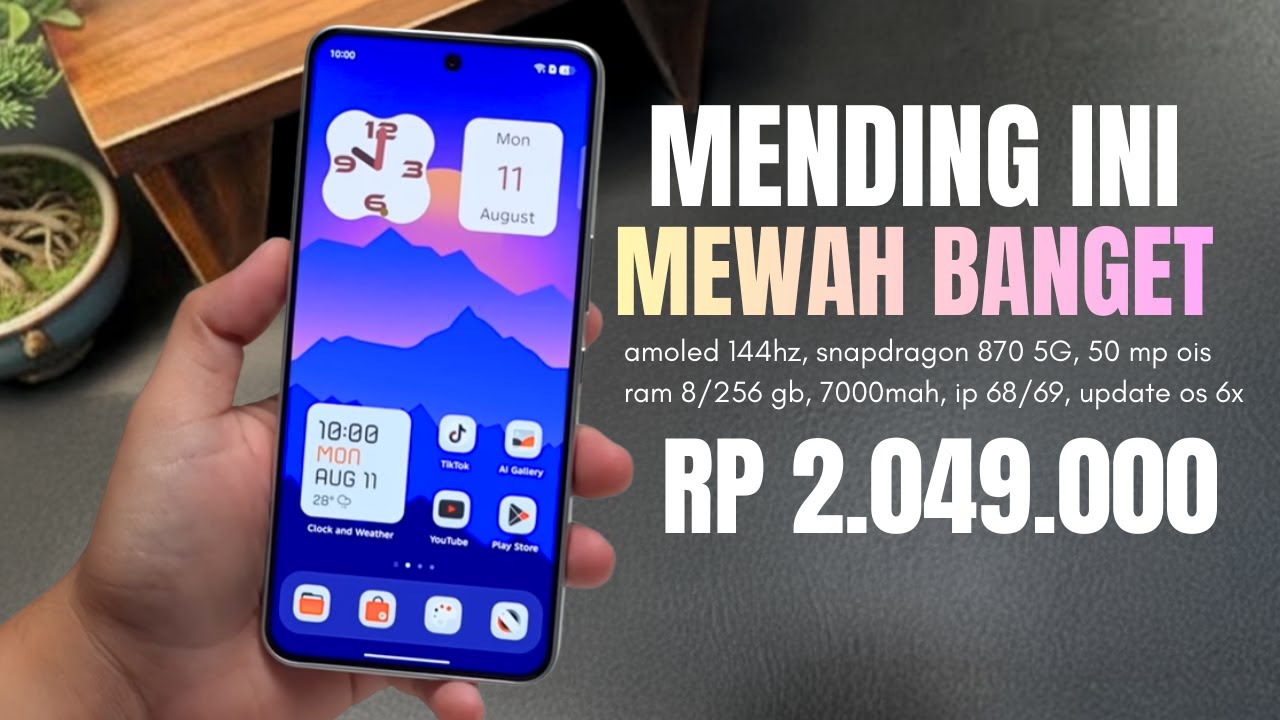 GAK ADA LAWAN‼️BATERAI 7000MAH, SNAPDRAGON 870 | HP 2 JUTAAN TERBAIK SPEK TINGGI AKHIR TAHUN