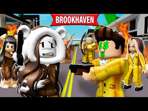GUERRA RICCHI CONTRO POVERI SU BROOKHAVEN ROBLOX IL FILM!