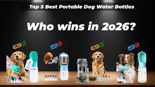 ✅ Top 5 Best Portable Dog Water Bottles 2026 [Watch This Bef