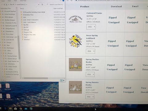 Organize embroidery files