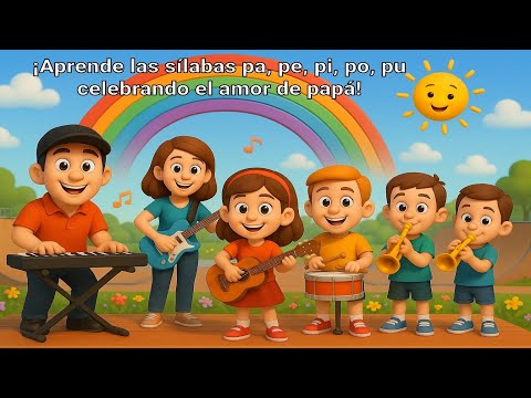 🎶 ¡Aprende las sílabas Pa, Pe, Pi, Po, Pu celebrando el amor de papá! 🎶