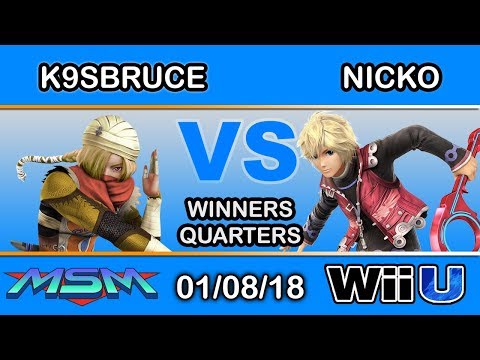 MSM 128 - K9sbruce (Sheik) Vs. FAD | Nicko (Shulk) Winners Quarters - Smash 4