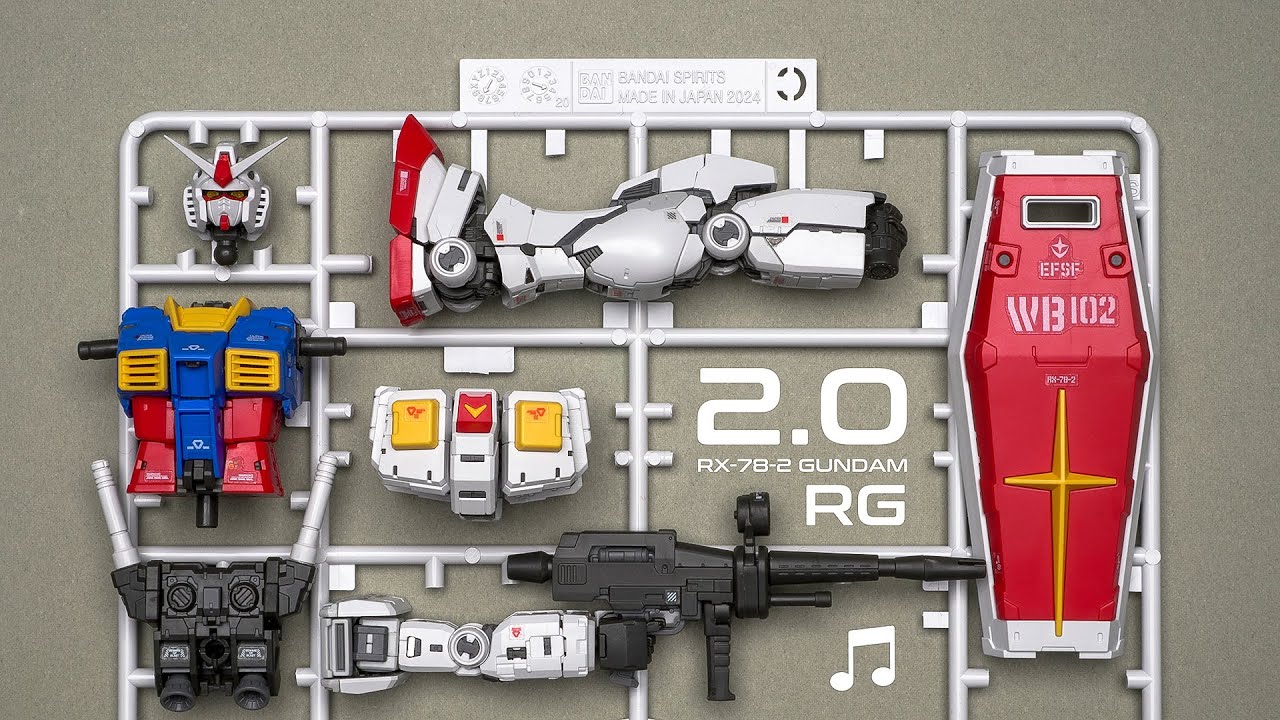 ♪Build: RG2.0 | RX-78-2 Gundam | Mobile Suit Gundam | Beat building | Speed build | Model Kit