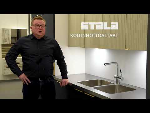 Stala terästasot kodinhoitohuoneessa}