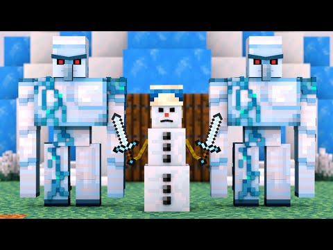 Villager vs Pillager Life Winter War 5 - Alien Being Minecraft Animation