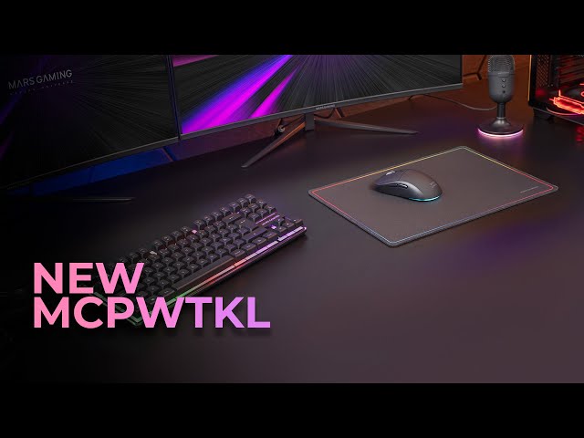 Mars Gaming Mcpwtkl Wireless Gaming Combo Tkl Frgb Tastatur RGB Maus Mauspad Weiß Spanisch video