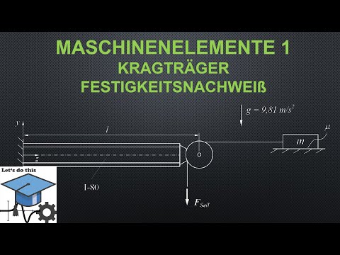 Maschinenelemente 1 - Kragträger Festigkeitsnachweiß