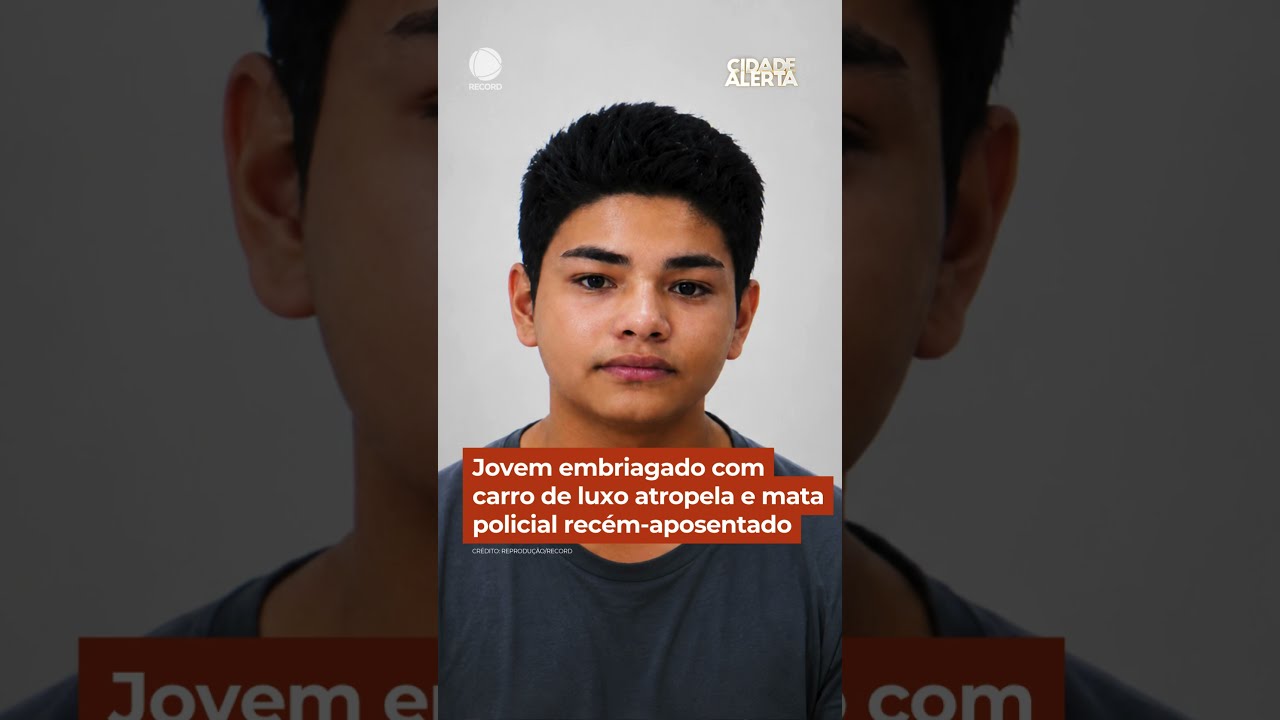 Jovem embriagado com carro de luxo atropela e mata policial recém-aposentado #Shorts #CidadeAlerta