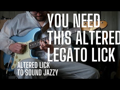 You NEED This Altered Lick and Melodic Minor Phrasing - Crazy Legato Altered Lick Lesson