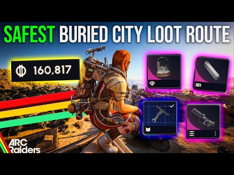 BEST PvE (No PvP) Buried City Loot Route in ARC Raiders! Rare Blueprint Farm & 150k+ Coins!