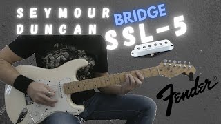 Video thumbnail for Seymour Duncan SSL-5 bridge pickup Test on Fender Stratocaster by Guitar Sound Lab