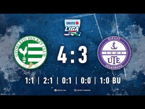 Gólösszefoglaló - EL 190 - UNI Győr ETO HC - UTE 4:3 20220127