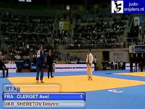 Judo 2009 Rio de Janeiro: Clerget (FRA) - Sheretov (UKR) [-81kg].