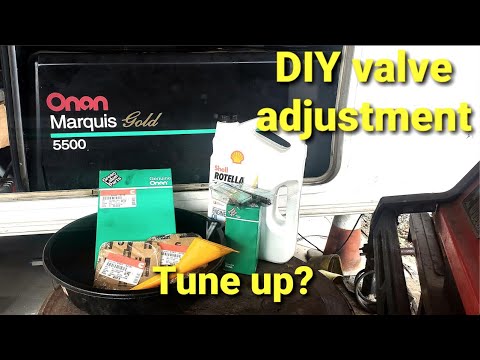 Onan 5500 RV Generator Valve adjustment and tune up