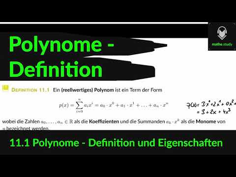 ▶ Polynome - Crashkurs   (1/1)    [ by MATHE.study ]