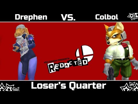 KSU Smash Presents: REDACTED - Drephen (Sheik) vs. SS Colbol (Fox) - Loser's Quarters