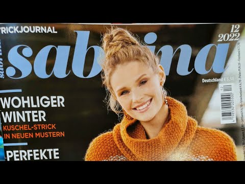 "Сабрина" 12/2022🇺🇦🇩🇪Обзор журнала по вязанию