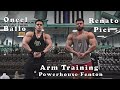 Bodybuilders Classic Physique Athletes Oneel Ballo And Renato Pici Armday Training