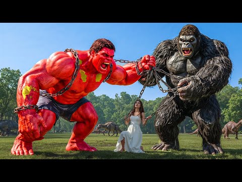 King Kong vs. Red Hulk: The confrontation begins on a military cargo plane ( Part 6 )