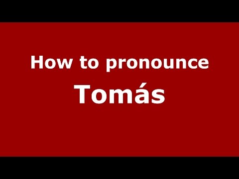 How to pronounce Tomás (Italian/Italy)  - PronounceNames.com