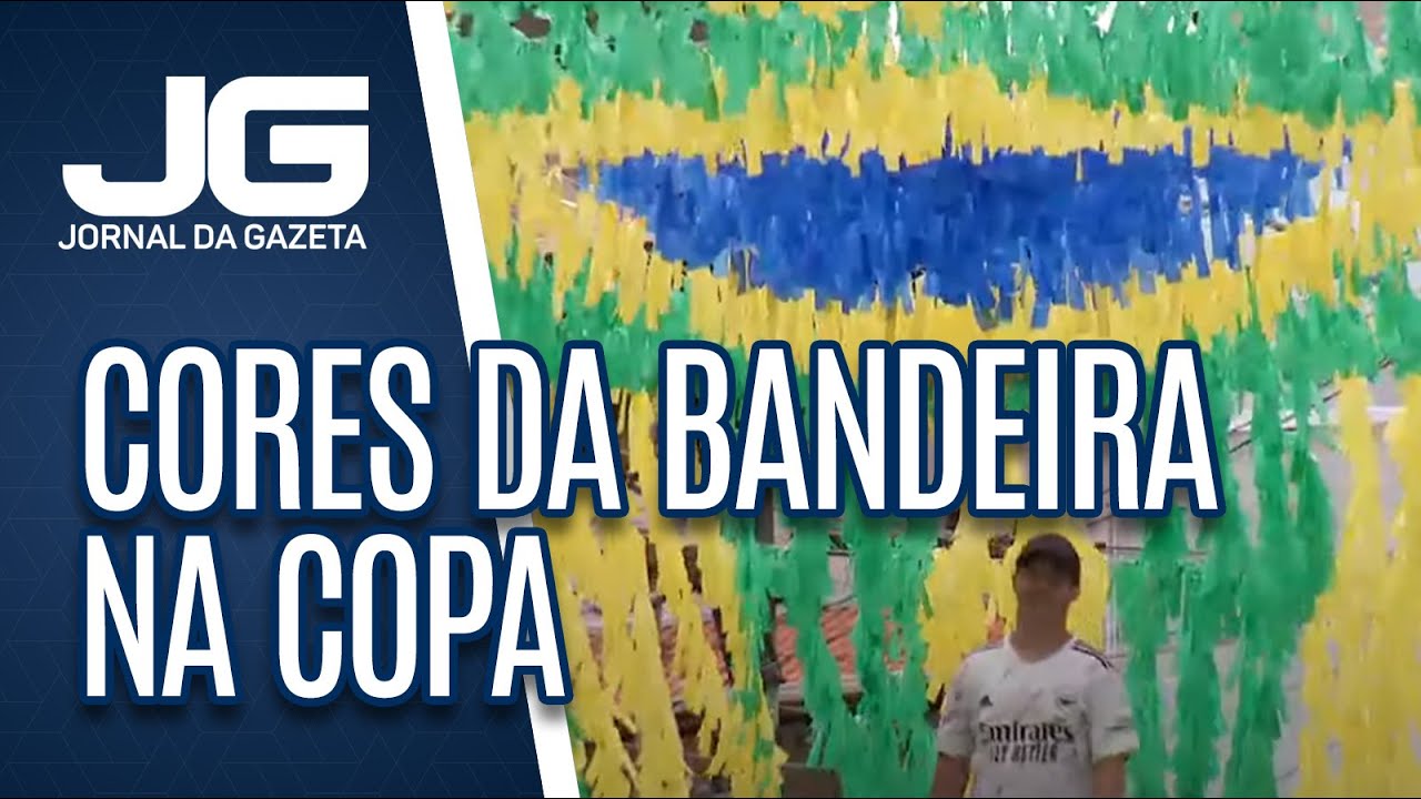 Cores da bandeira voltam a colorir ruas, durante a Copa