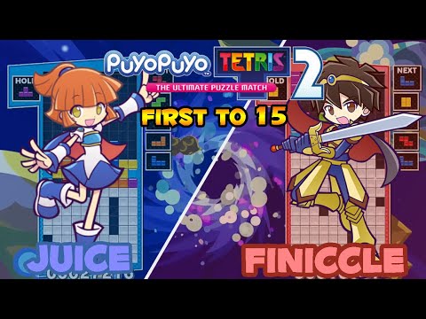 Puyo Puyo Tetris 2 -[Tetris] Juice (Arle) vs Finniccle (Ragnus) FT15
