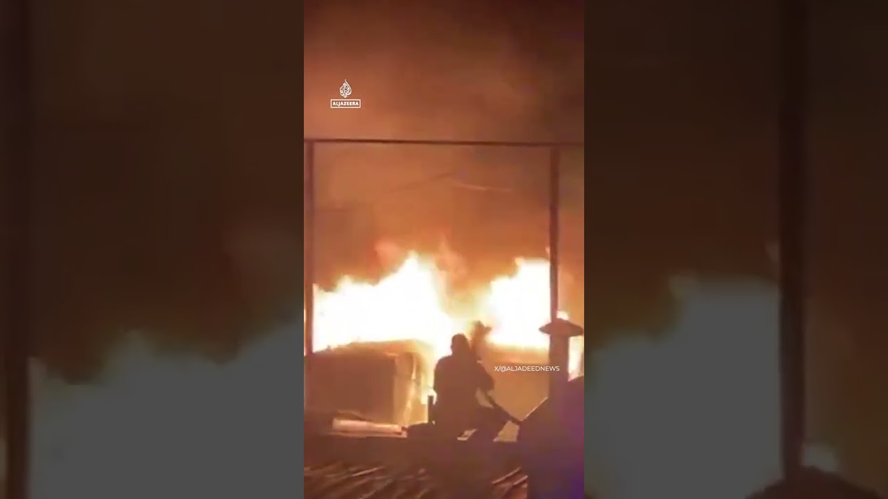 Massive Fire in Beirut After Israeli Strike – At Least 2 Dead, Firefighters Battle Blaze