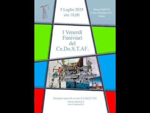 6°Venerdì Funiviario-Filippo Graffer memoria storica della famiglia di pionieri del trasporto a fune