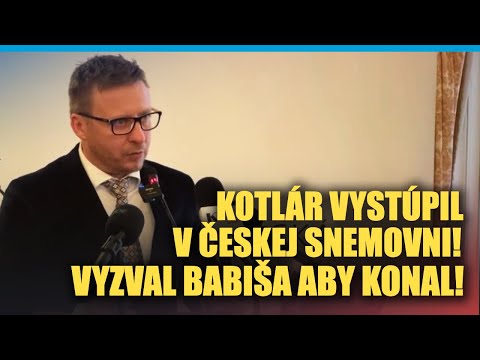 Kotlár vystúpil v českej snemovni, predniesol ZÁVAŽNÉ informácie a vyzval Babiša aby konal