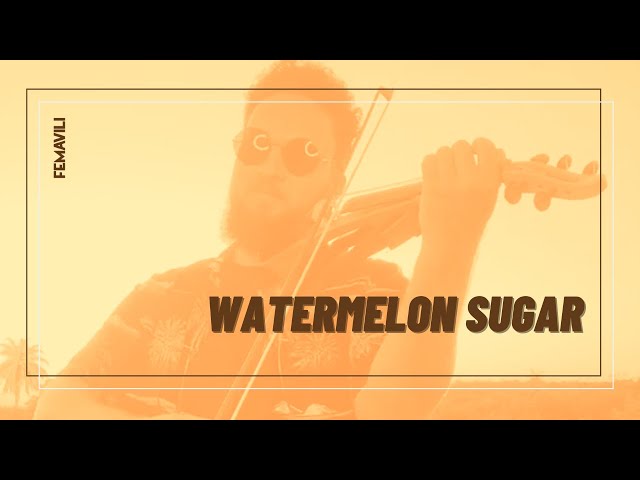 Imagem de capa do vídeo Watermelon Sugar - Harry Styles (violin cover by FEMAVILI)