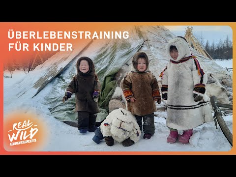 Überlebenstraining für Inuit-Kinder
