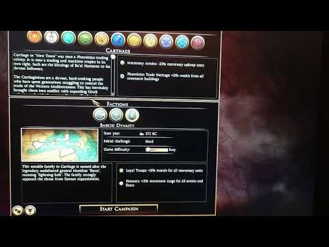 Rome 2: total war faction selection Alpha