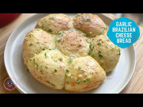 Garlic Mozzarella Brazilian Cheese Bread | Pão de queijo | Tapioca Flour | Brazil's#1 Bread + Garlic