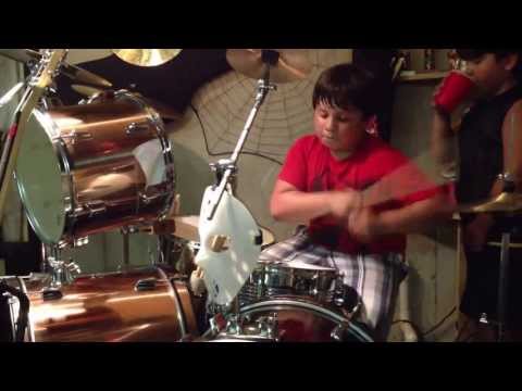 Thumbnail for 12 yr. old playing drums to Megadeth- Take No Prisoners by Megadeth