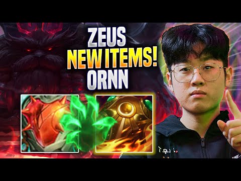 ZEUS TRIES ORNN WITH NEW ITEMS! - T1 Zeus Plays Ornn TOP vs K'sante! | Preseason 2023