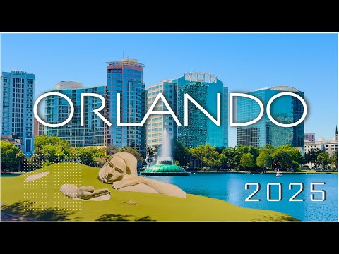 [4K] 🇺🇸 Orlando Walking Tour 2025 | ICON Park, Downtown, Orange Ave & Park Eola #florida #orlando
